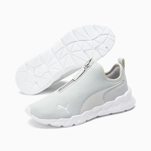 Tenis de entrenamiento para mujer Weave Zip, Gray Violet-Puma Silver, extralarge